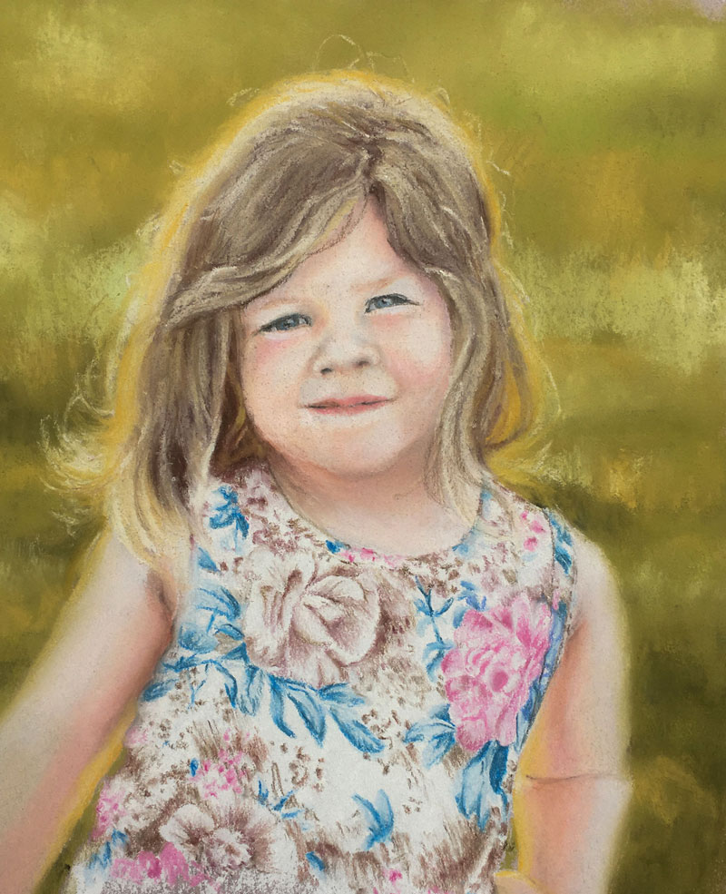 Pastel Portrait Child
