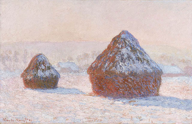 Monet Wheatstack Winter