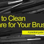 How to clean art brushes