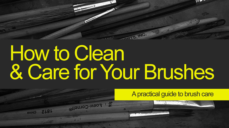 How to clean art brushes