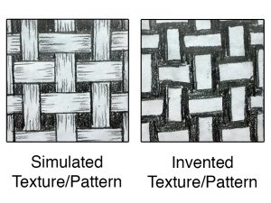 Simulated and invented texture and pattern
