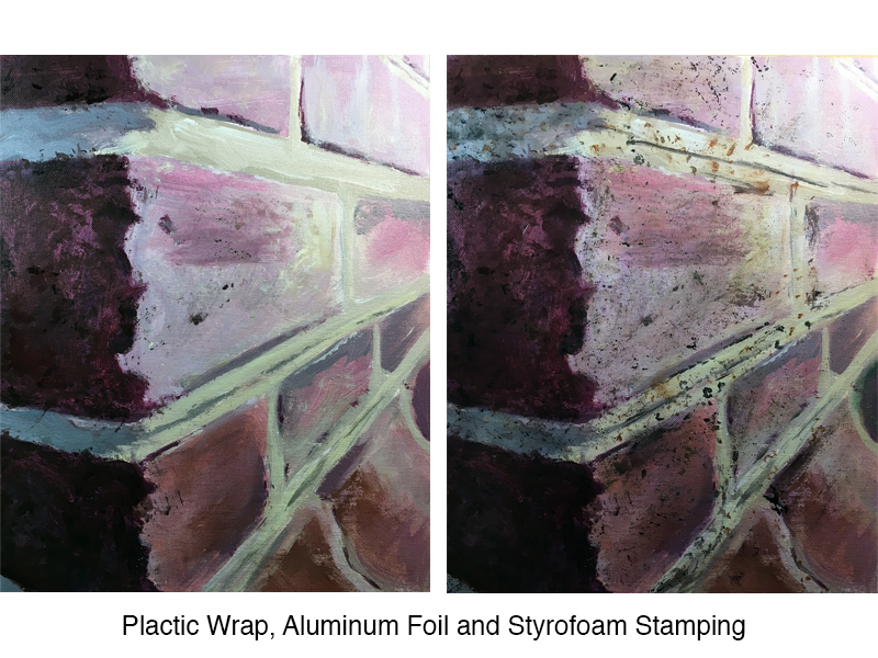 Using nontraditional tools to paint texture