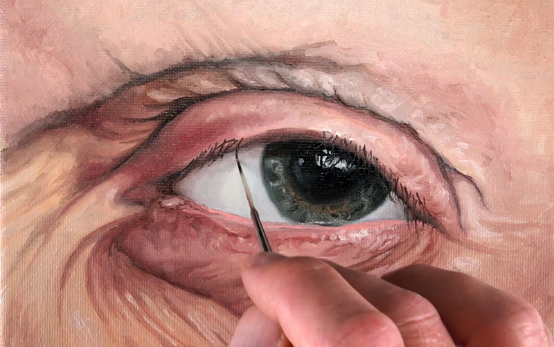 How to paint eyelashes