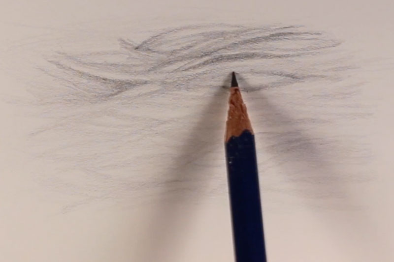 Draw strands of fur