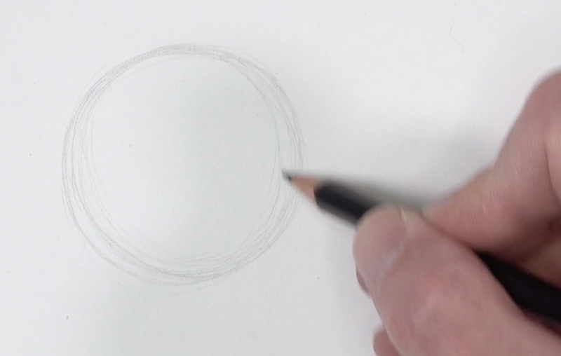 Drawing a circle with many lines