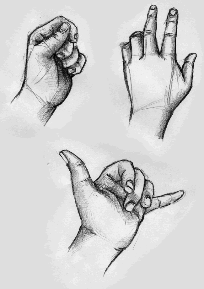 Unique Hands Drawing In Sketch for Kids