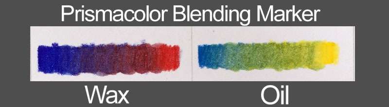 Colored pencils - blending marker