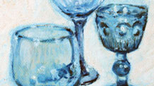How to draw glass with oil pastels