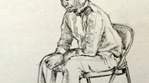 drawing seated figures