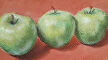 Still life lesson - Apples Pastels