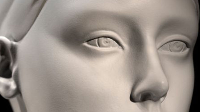 Sculpting a female head in clay. Sculpting tutorial and demo. 