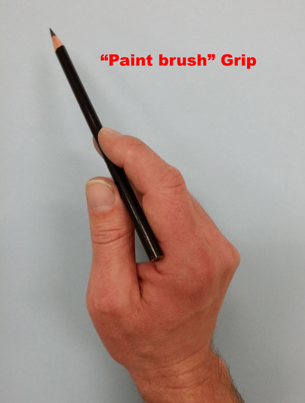 Paint Brush Pencil Grip
