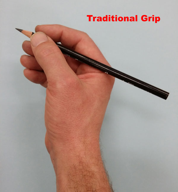 5 Grips for Holding a Pencil for Drawing - My Favorite Grip is #2