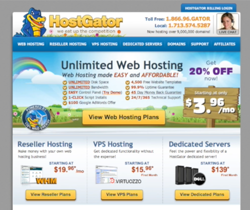 Sign up for Hosting and Domain