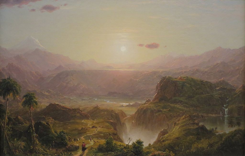 Sketch for Final painting of "The Andes of Ecuador" by Fredric Church
