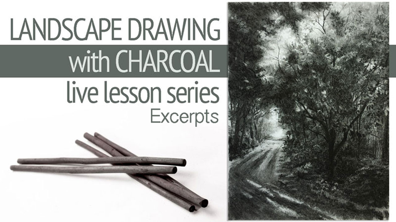Charcoal Landscape Drawing - Excerpts