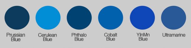 aqua cobalt blue color
