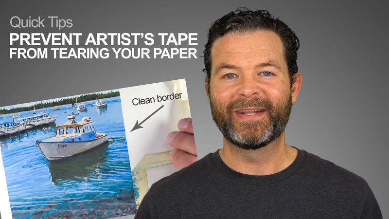 Prevent Artist's Tape From Tearing Your Paper