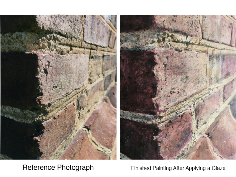 Painting brick texture