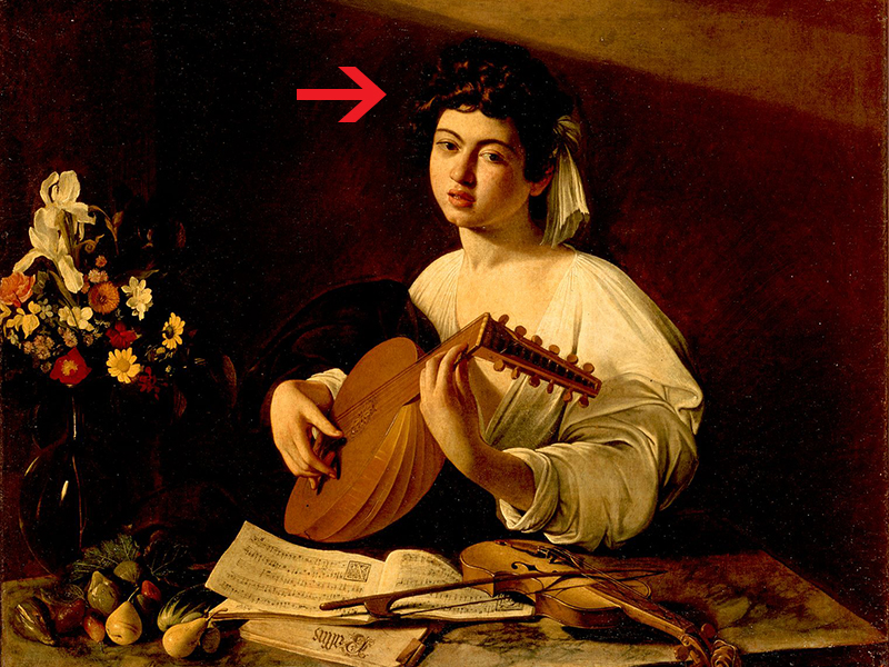 Caravaggio's approach to painting texture