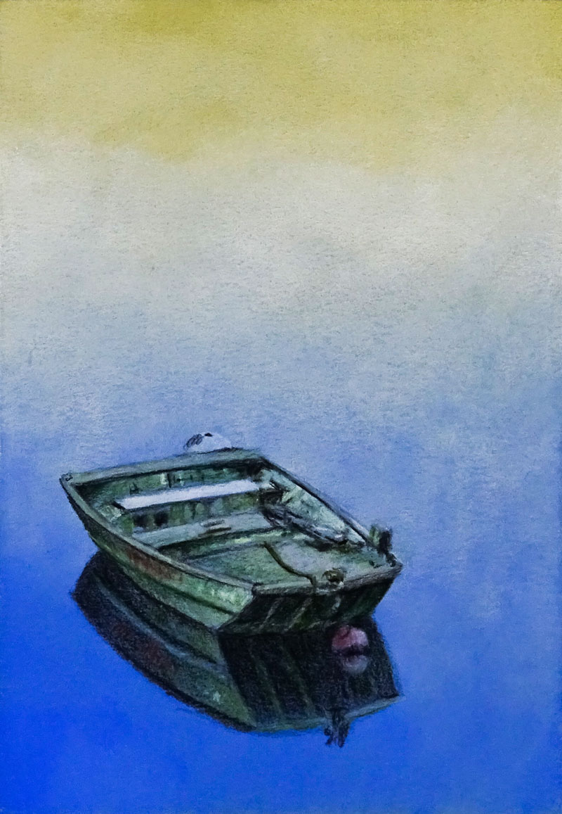 Boat on the water drawing