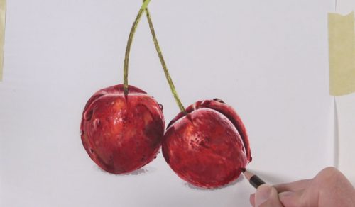 How To Draw Cherries With Colored Pencils And Markers