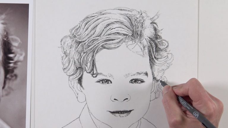 Pen and Ink Lesson - Portrait Drawing