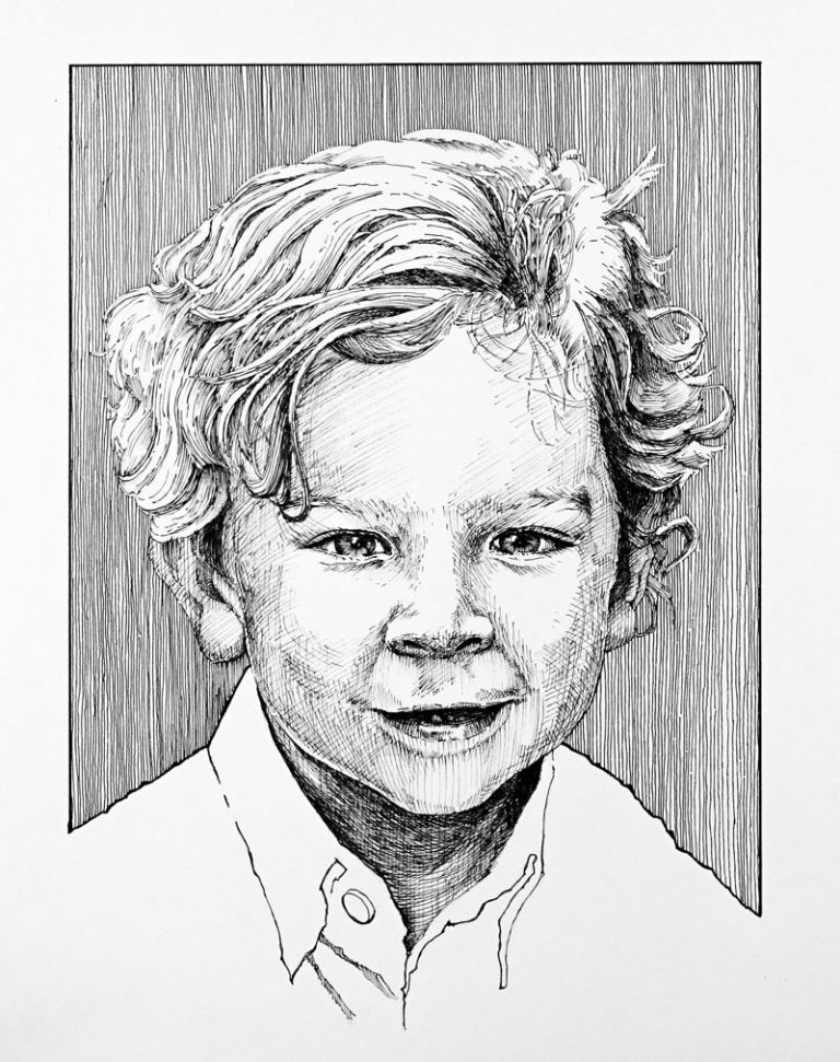 Pen and Ink Lesson - Portrait Drawing