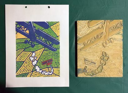 Reduction Printmaking with Linoleum