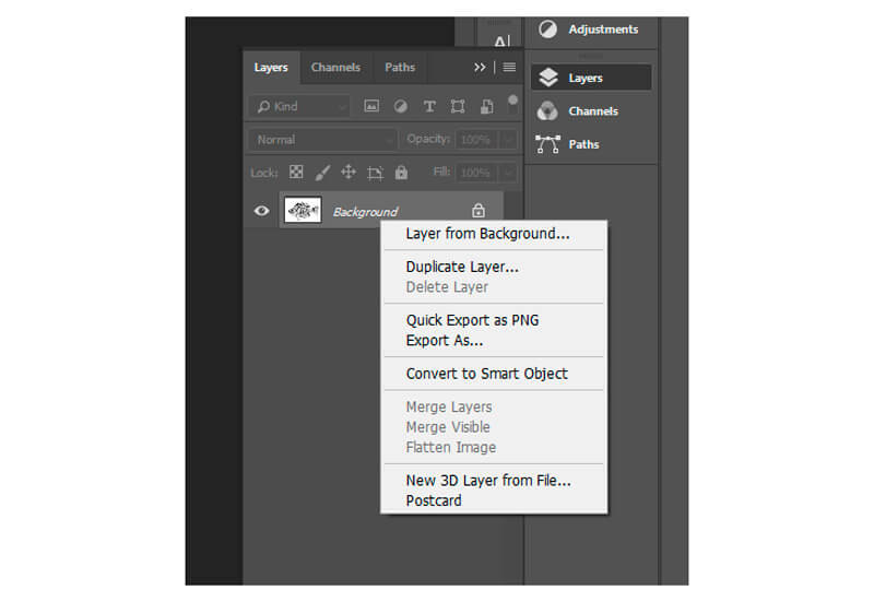 Layer management in Photoshop