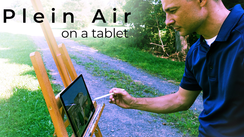 Plein Air Painting on a Tablet