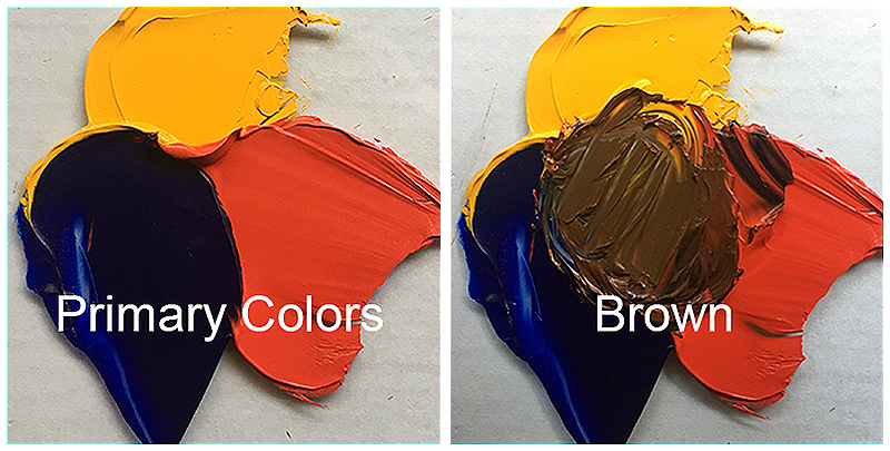 How to make brown colour, What colours make brown?, Brown color mixing