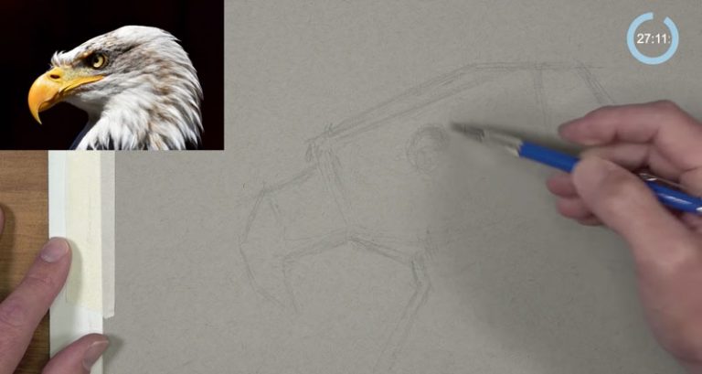 Timed Sketching Exercise – Eagle