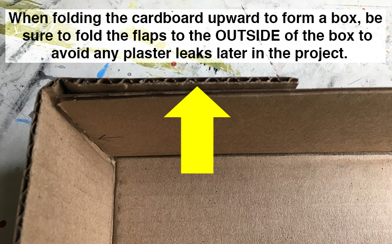 Create a box to hold the mold