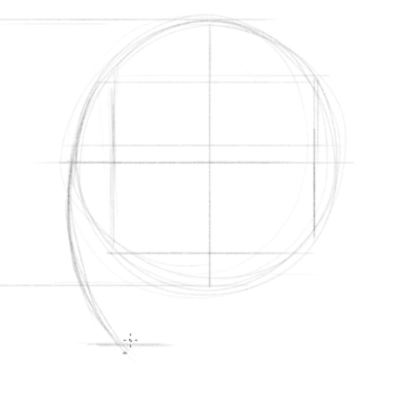 how to draw a female face from the side