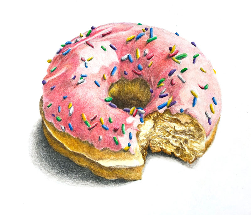 Drawing Tutorial: Jelly Donut with Oil Pastels - THAT ART TEACHER