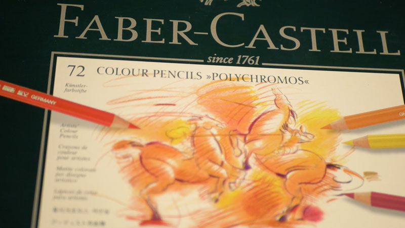 Polychromos colored pencils