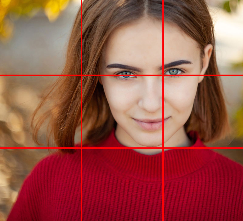 Portrait example 2 - rule of thirds