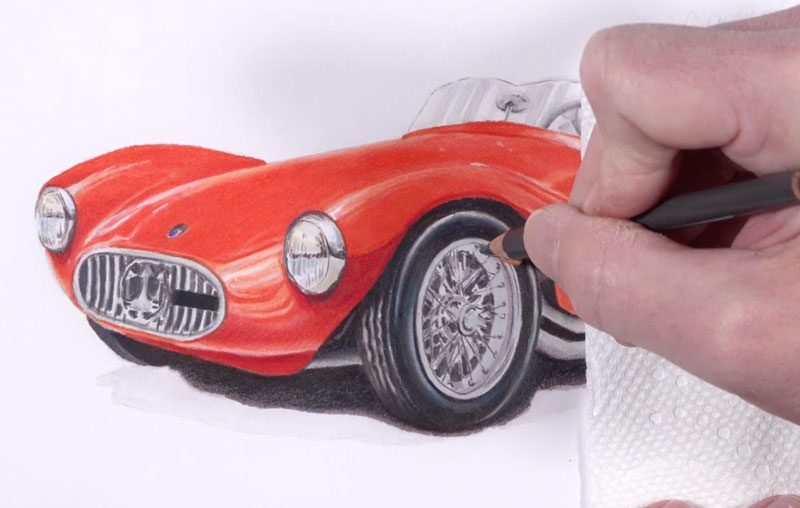 Matt Ryken - Marker and Color Pencil Hand Drawn Cars