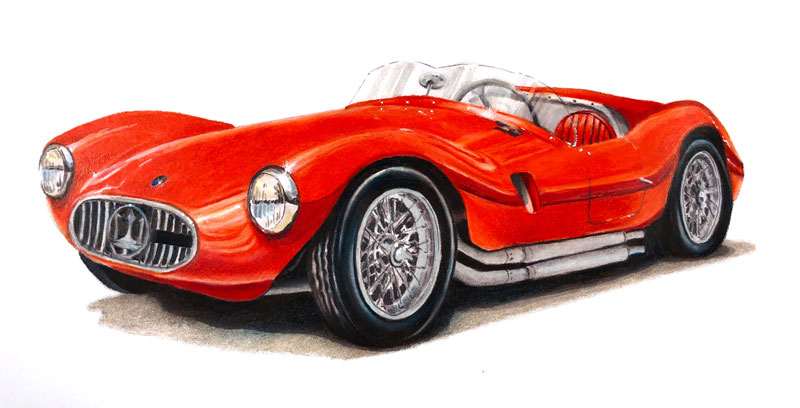 Antique Car Drawings for Sale - Fine Art America