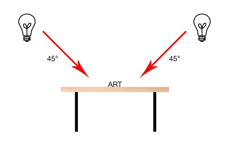 overhead lighting for art studio