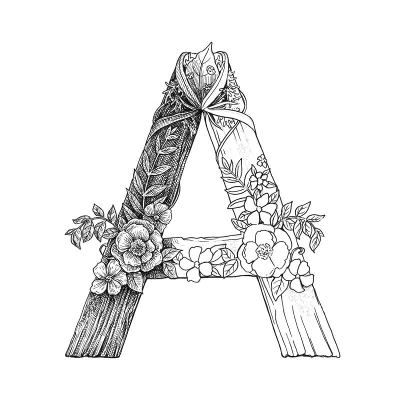 letter a drawings