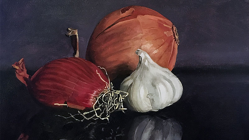 Oil Painting - Vegetable Still Life