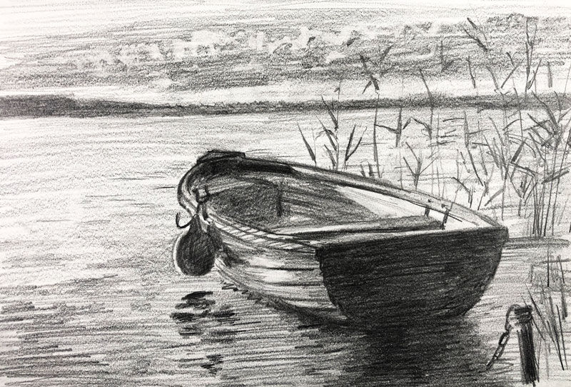 Row Boat Drawing Easy