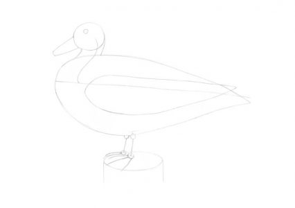 How to Draw a Duck with Ink and Water-Soluble Tinted Graphite Pencils