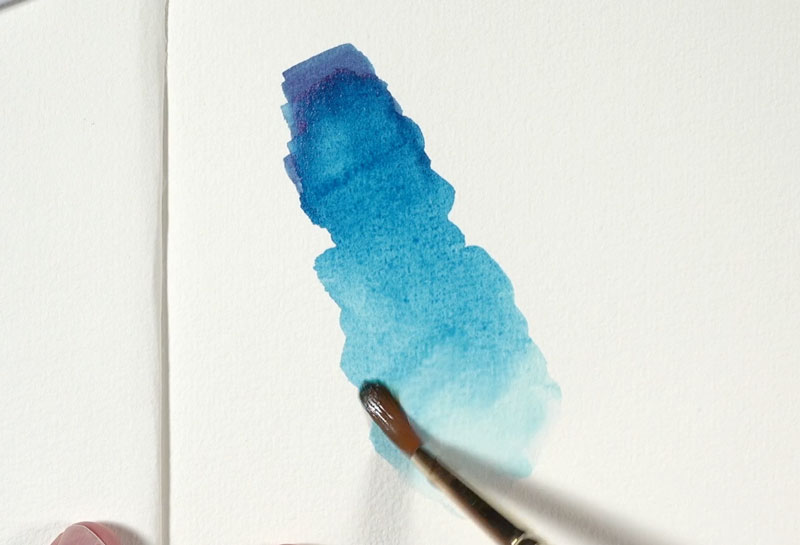 Activating watercolor markers with water