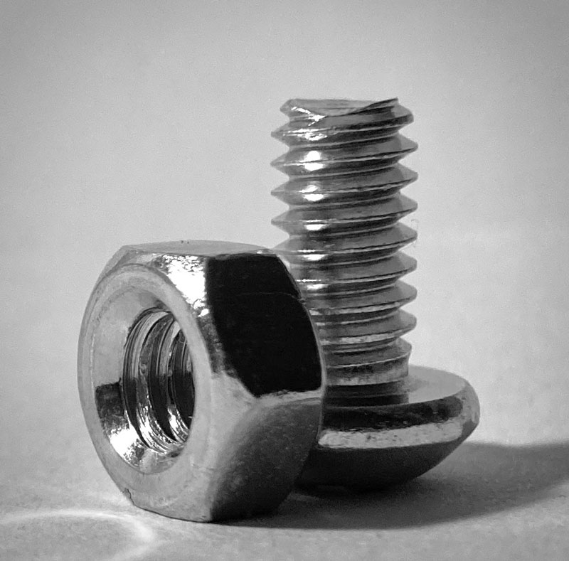 Photo reference for nuts and bolts drawing