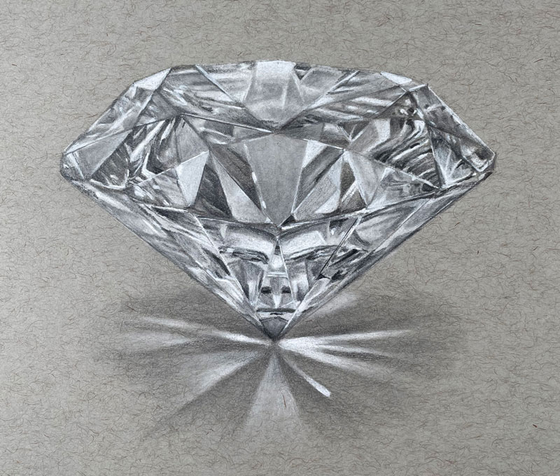 How to Draw a Diamond - Step by Step Diamond Drawing Tutorial (with  printable) - Easy Peasy and Fun