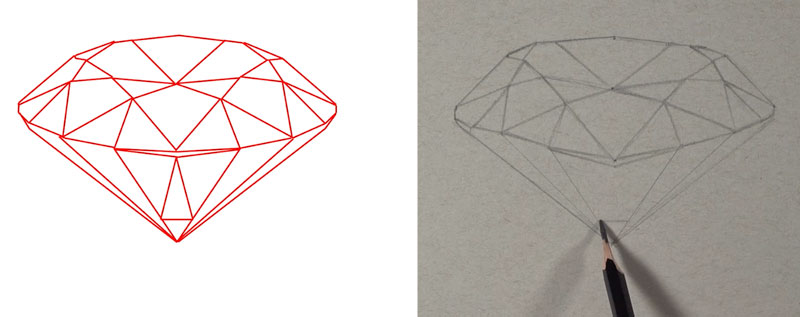 diamond drawing image