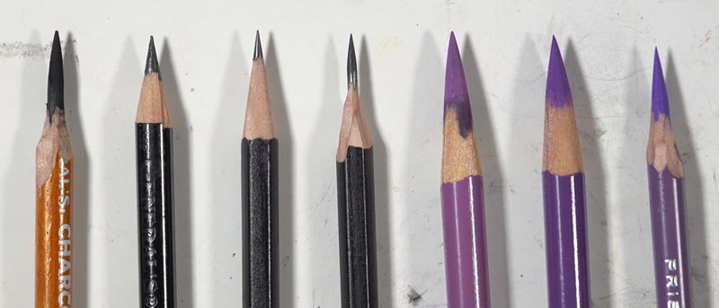 no sharpen colored pencils